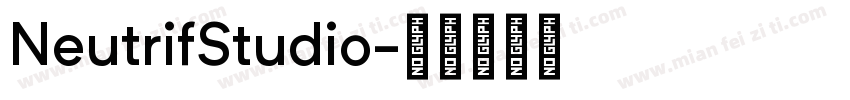 NeutrifStudio字体转换