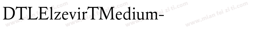 DTLElzevirTMedium字体转换