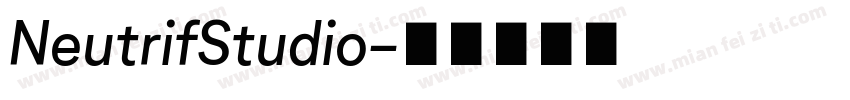NeutrifStudio字体转换