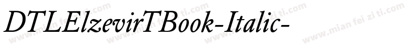 DTLElzevirTBook-Italic字体转换