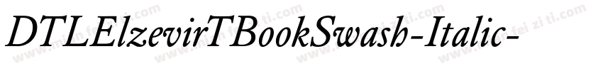 DTLElzevirTBookSwash-Italic字体转换