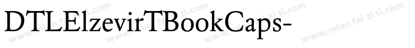 DTLElzevirTBookCaps字体转换