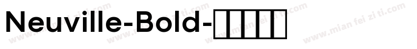 Neuville-Bold字体转换