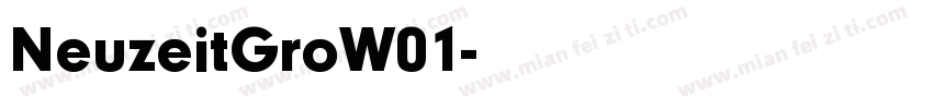 NeuzeitGroW01字体转换