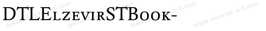 DTLElzevirSTBook字体转换