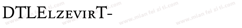 DTLElzevirT字体转换