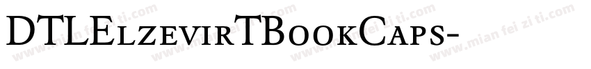DTLElzevirTBookCaps字体转换