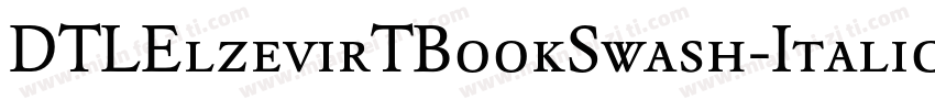 DTLElzevirTBookSwash-Italic字体转换