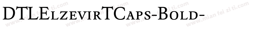 DTLElzevirTCaps-Bold字体转换