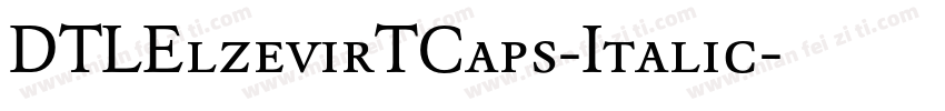 DTLElzevirTCaps-Italic字体转换