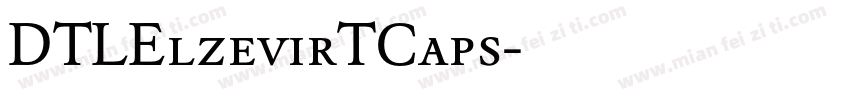 DTLElzevirTCaps字体转换