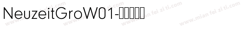 NeuzeitGroW01字体转换