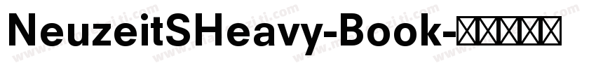 NeuzeitSHeavy-Book字体转换