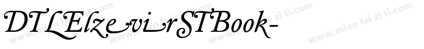 DTLElzevirSTBook字体转换