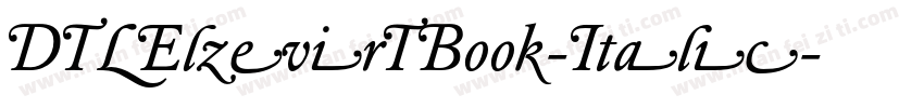 DTLElzevirTBook-Italic字体转换