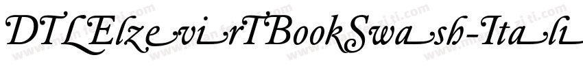 DTLElzevirTBookSwash-Italic字体转换