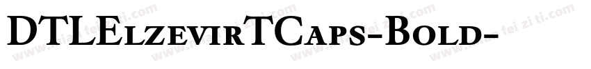 DTLElzevirTCaps-Bold字体转换