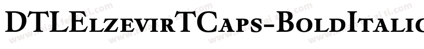 DTLElzevirTCaps-BoldItalic字体转换