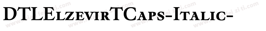 DTLElzevirTCaps-Italic字体转换