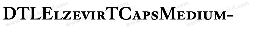 DTLElzevirTCapsMedium字体转换