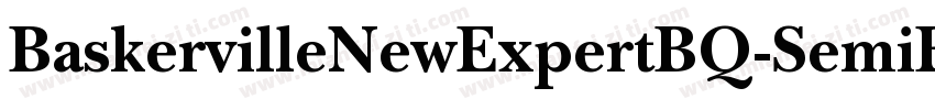 BaskervilleNewExpertBQ-SemiBold字体转换
