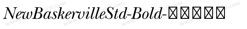 NewBaskervilleStd-Bold字体转换