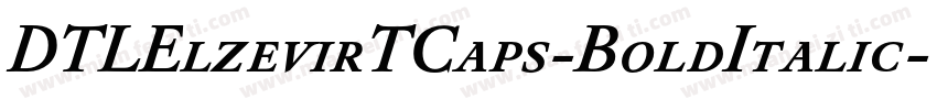 DTLElzevirTCaps-BoldItalic字体转换