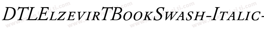 DTLElzevirTBookSwash-Italic字体转换
