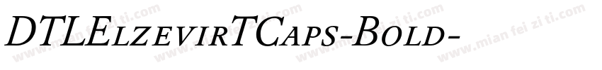 DTLElzevirTCaps-Bold字体转换