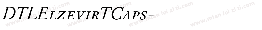 DTLElzevirTCaps字体转换