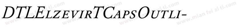 DTLElzevirTCapsOutli字体转换