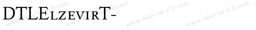 DTLElzevirT字体转换