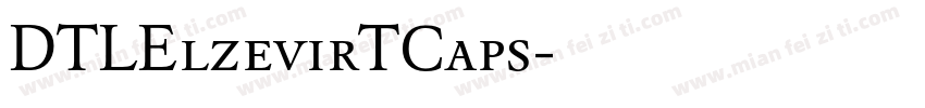 DTLElzevirTCaps字体转换