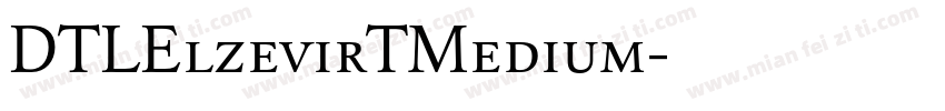 DTLElzevirTMedium字体转换