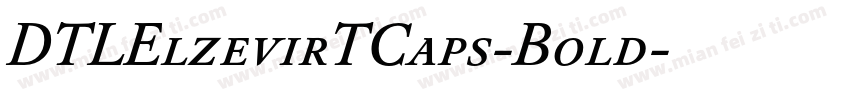 DTLElzevirTCaps-Bold字体转换