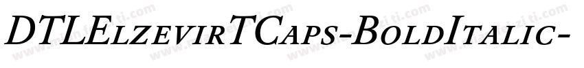 DTLElzevirTCaps-BoldItalic字体转换