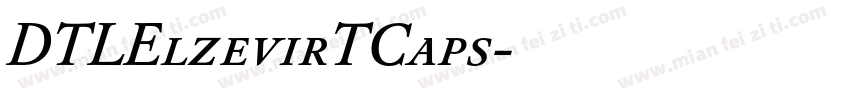 DTLElzevirTCaps字体转换