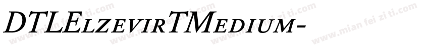 DTLElzevirTMedium字体转换