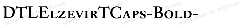 DTLElzevirTCaps-Bold字体转换