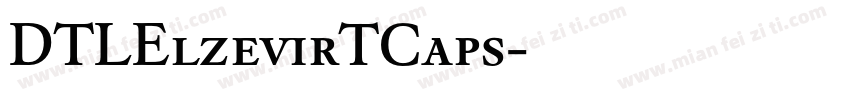 DTLElzevirTCaps字体转换