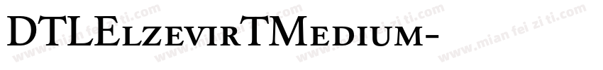 DTLElzevirTMedium字体转换