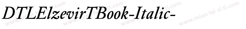 DTLElzevirTBook-Italic字体转换