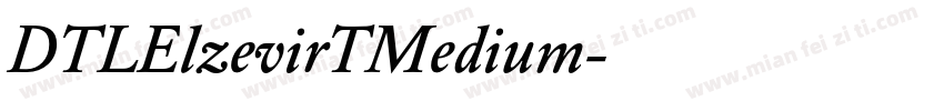 DTLElzevirTMedium字体转换