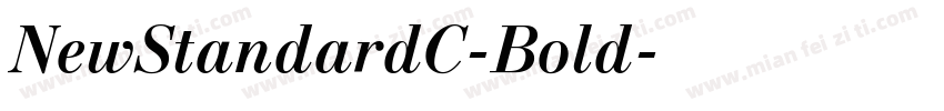 NewStandardC-Bold字体转换