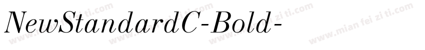NewStandardC-Bold字体转换