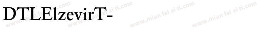 DTLElzevirT字体转换