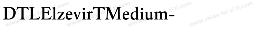 DTLElzevirTMedium字体转换