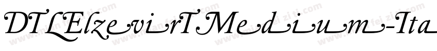 DTLElzevirTMedium-Italic字体转换