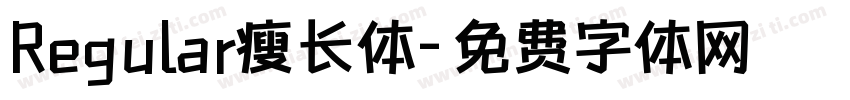 Regular瘦长体字体转换