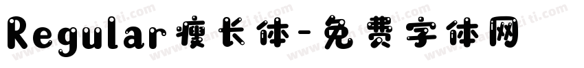 Regular瘦长体字体转换